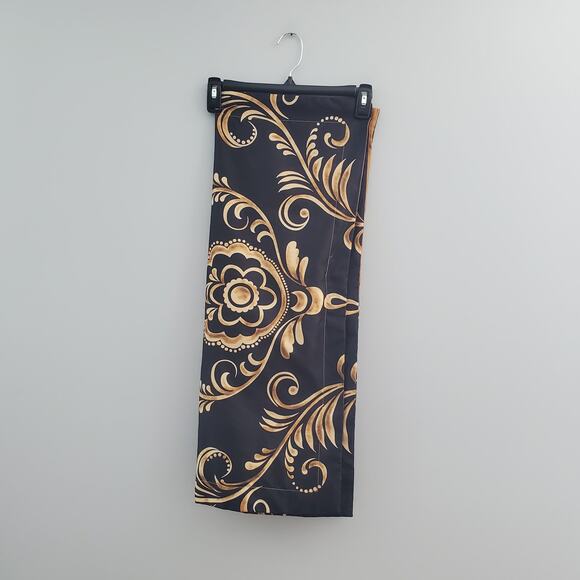 Paisley Print Black & Gold Pillow Sham Set - Picture 1 of 6